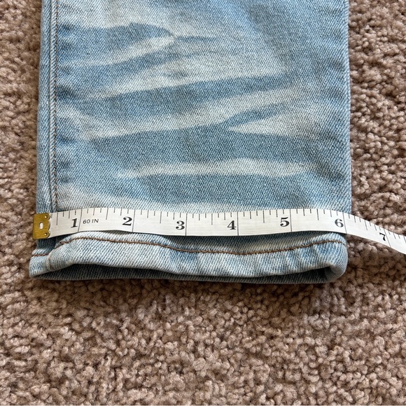 Fashion Nova Men Medium Wash Blue Big Time Patchwork Skinny Jeans Size 38 - Picture 12 of 13